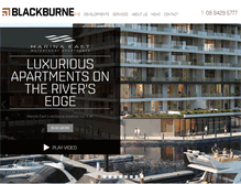 Tablet Screenshot of blackburne.com.au